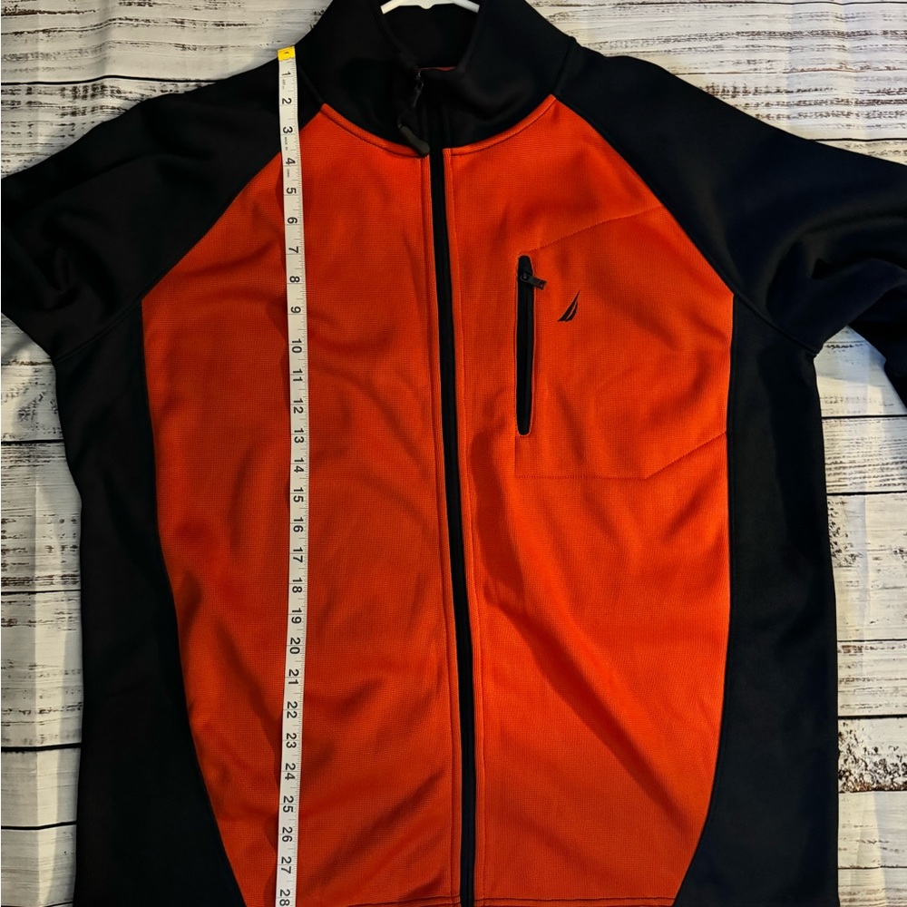 Nautica XL Orange & Blue Coat Gently Used